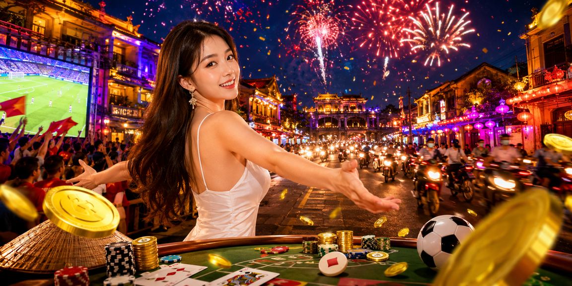 Bàn bài neon tại Huế – khung cảnh giải trí về đêm đặc trưng của người dùng casino trực tuyến miền Trung